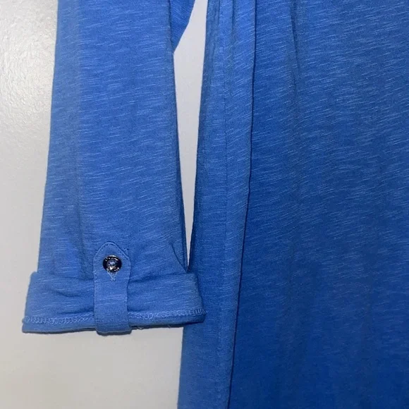 Lilly Pulitzer Sleeved Essie Dress Ladies Size Medium Bennett Blue - Picture 5 of 11